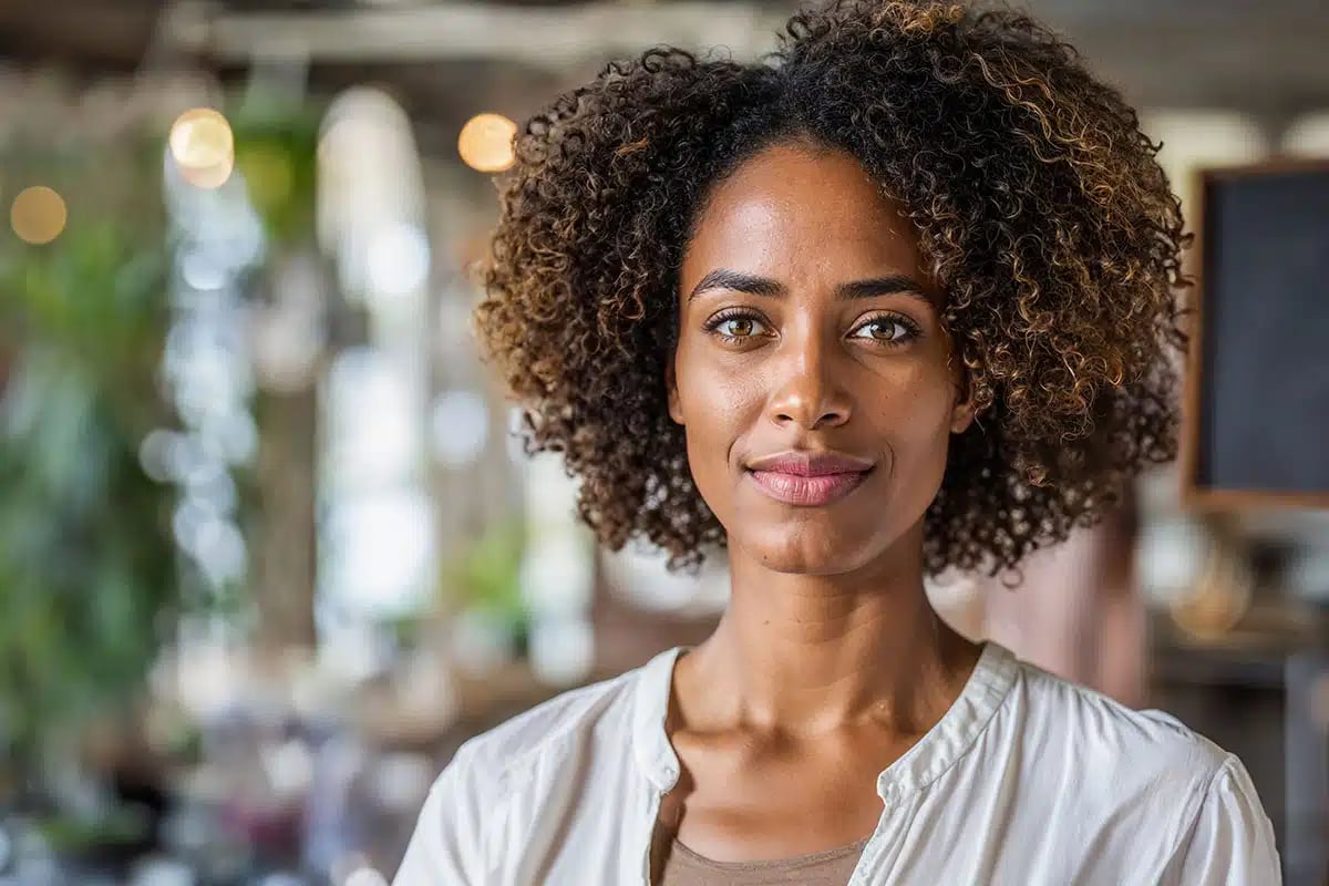 ¿Qué técnica es mejor para la labioplastia: V-Wedge o Linear Trim? 1 Smiling a middle aged African American woman standing in a classroom