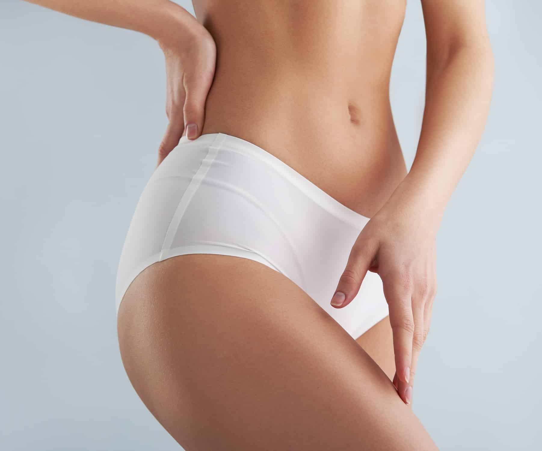 woman in white underwear